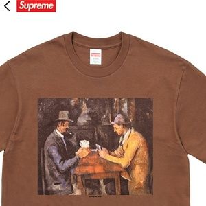 SOLD🔥Supreme - Card Tee, M - Brown - SOLD OUT.